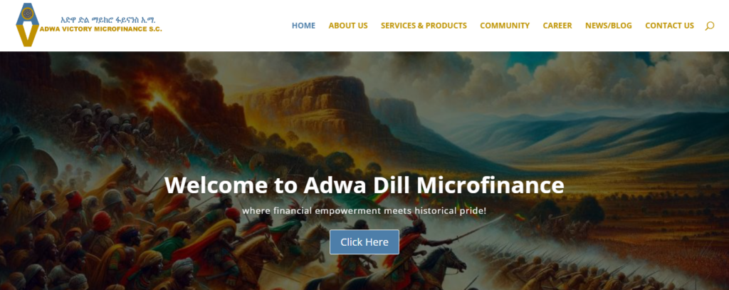 Adwa Victory Microfinance S.C. Launch Its New Website